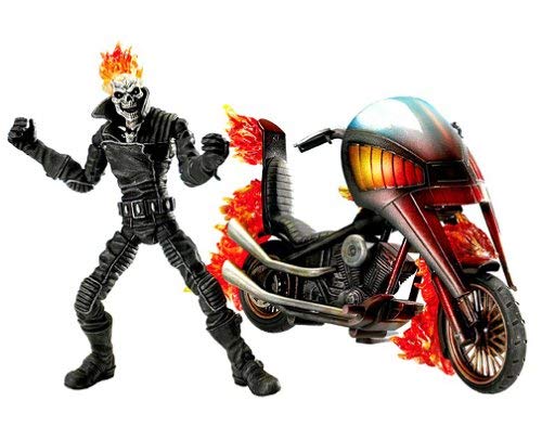 Marvel Legends Series 7 Classic Ghost Rider Action Figure with Flame Cycle