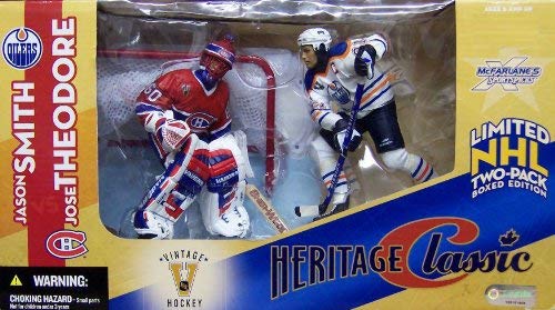 McFarlane Toys NHL Sports Picks Heritage Classic Action Figure 2Pack Jason Smith (Edmonton Oilers) Jose Theodore (Montreal Canadiens)